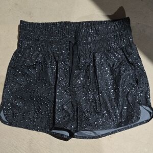 ZYIA Black Raindrop Women's Athletic Shorts